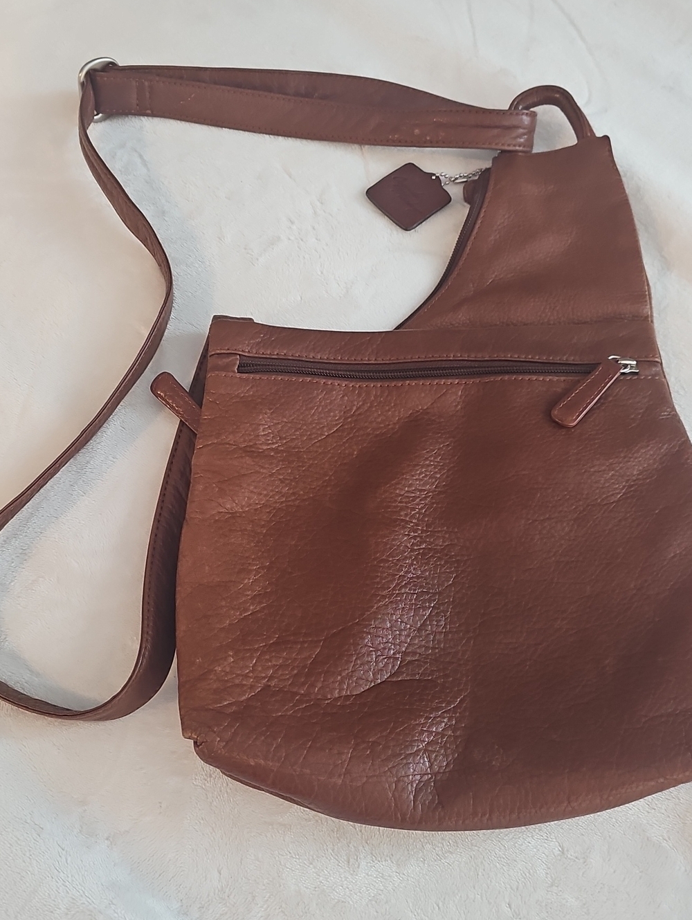 Classic Brown Leather Crossbody Bag